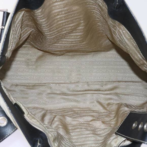 PRADA Tote Bag Nylon Beige Auth ar10404 - Picture 11 of 16